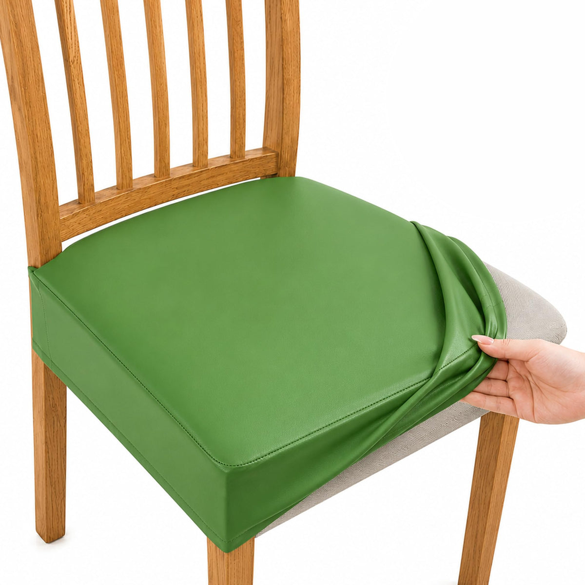 NILUOH Waterproof Seat Covers for Dining Room Chairs, 4 Pack Coffee