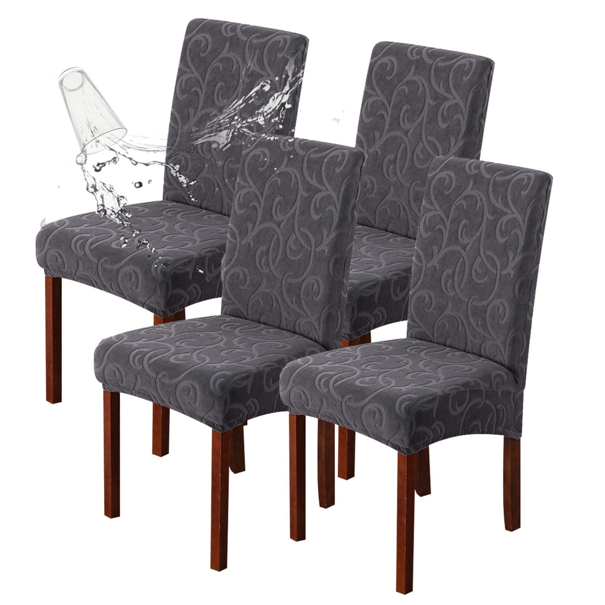 Waterproof Dining Room Chair Covers, Stretch Parsons Chair Slipcovers