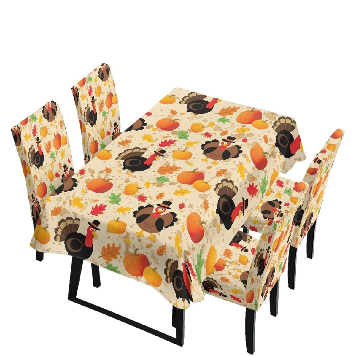 Maple Leaf Dining Table & Chair Cover Rectangle Dining Table Decor