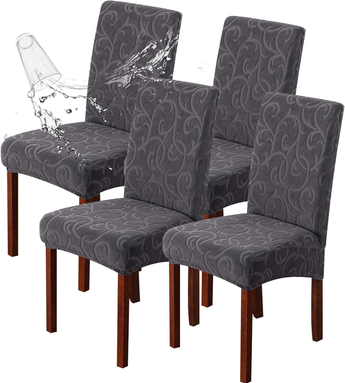 Waterproof Dining Room Chair Covers, Stretch Parsons Chair Slipcovers