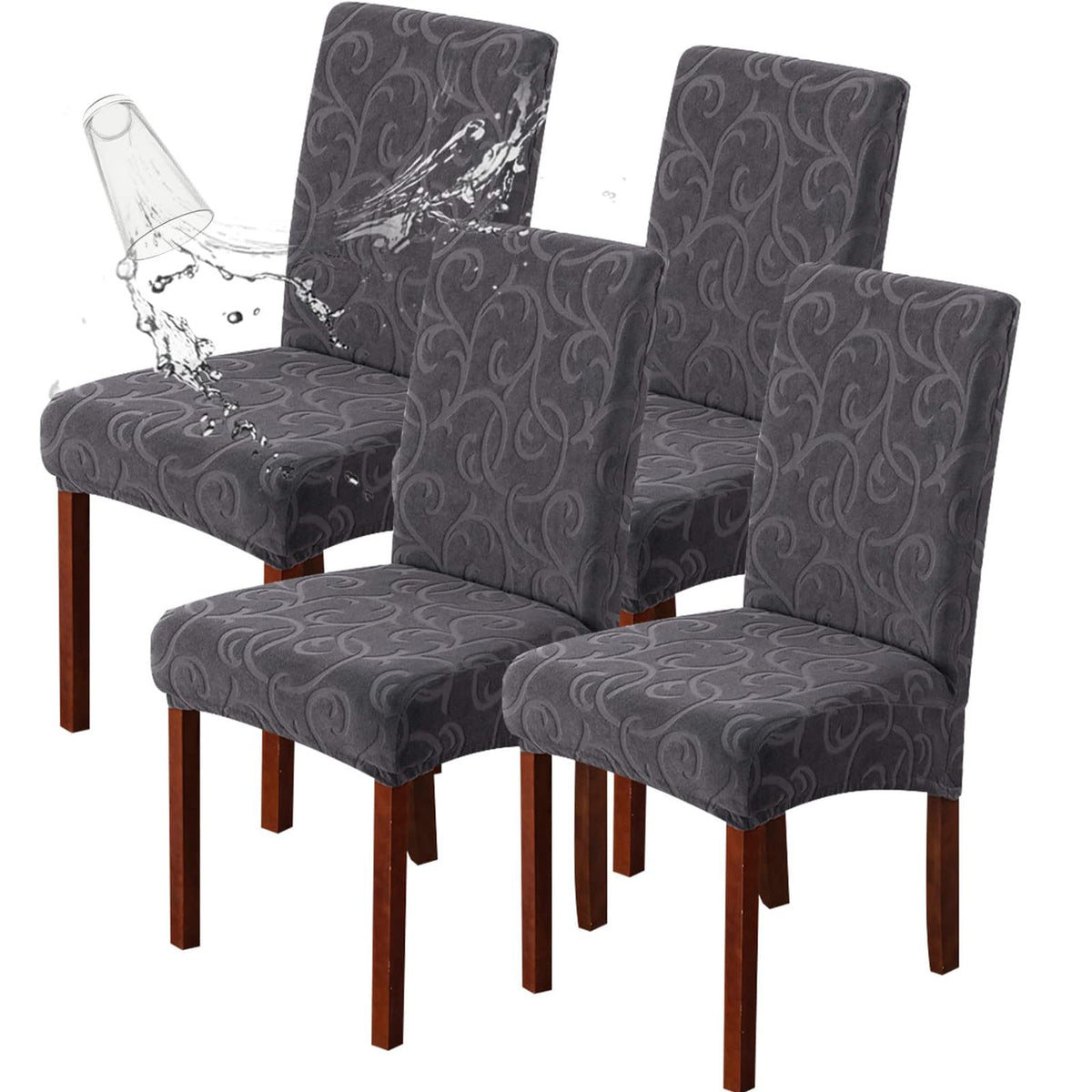 Waterproof Dining Room Chair Covers, Stretch Parsons Chair Slipcovers