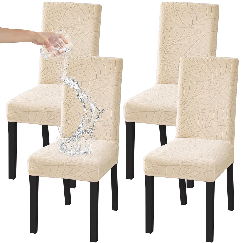 HZDHCLH Dining Chair Covers Set of 4 Stretch Chair Slipcovers Washable
