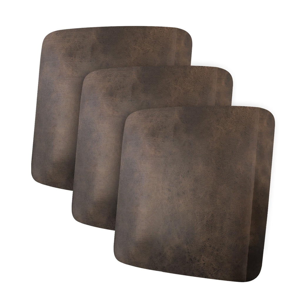 ANARACHON Leather Look Couch Cushion Covers Sofa Seat Slipcovers Sets Couches Furniture Protector for Sectional Armchair Loveseat Pets Kids Stretch Spandex Fabric (2 Cushion Loveseat, Burgundy)
