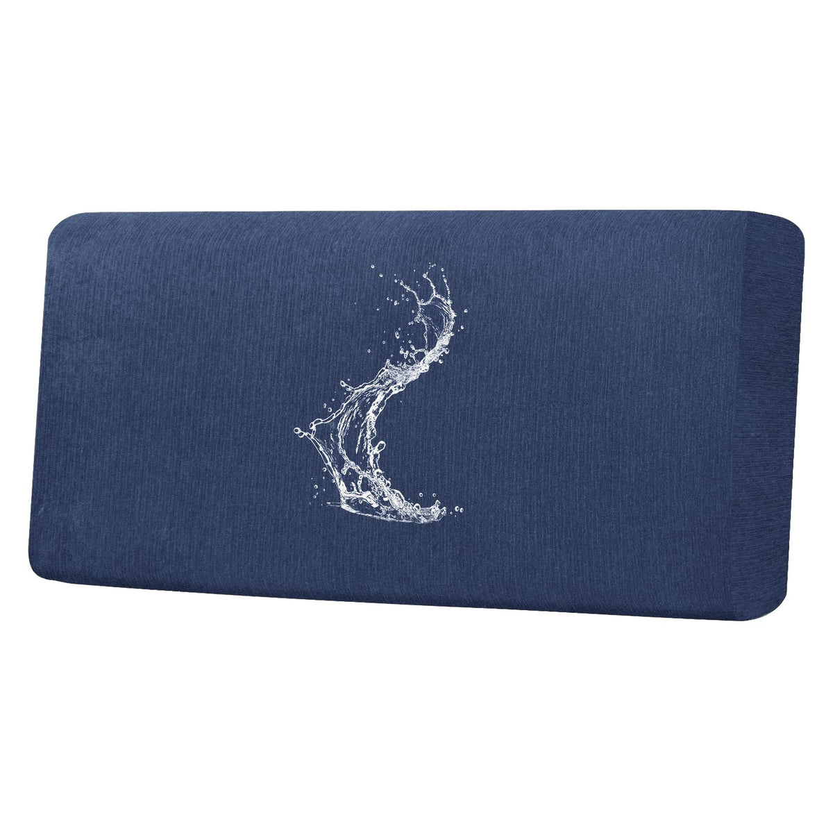 Waterproof RV Dinette Cushion Covers - Stretch Fabric Camper Seat Slipcover Replacement, Washable RV Couch Cover Designed for Camper Car Bench (Loveseat 2 Bench Cover, Blue Grey)
