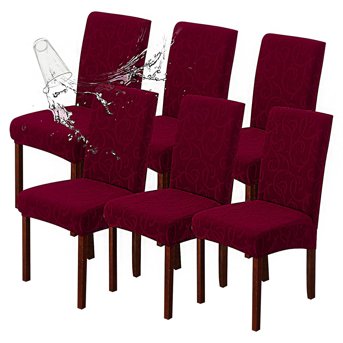 Waterproof Dining Room Chair Covers, Stretch Parsons Chair Slipcovers