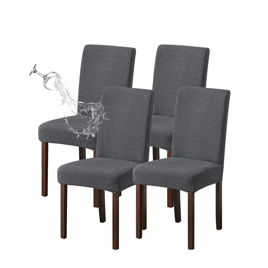 Genina Waterproof Chair Covers for Dining Room Chair Slipcovers Set of 4