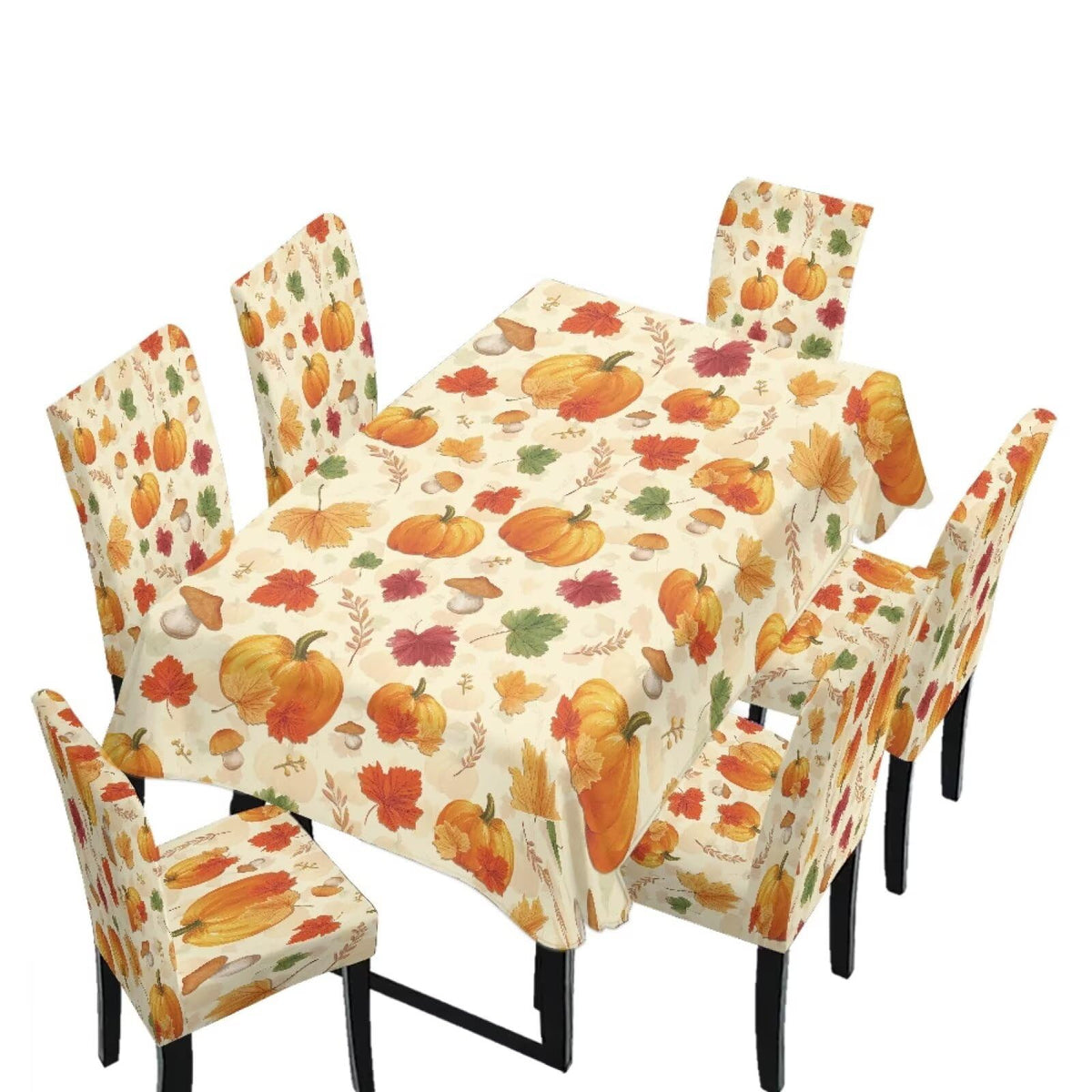 Maple Leaf Dining Table & Chair Cover Rectangle Dining Table Decor