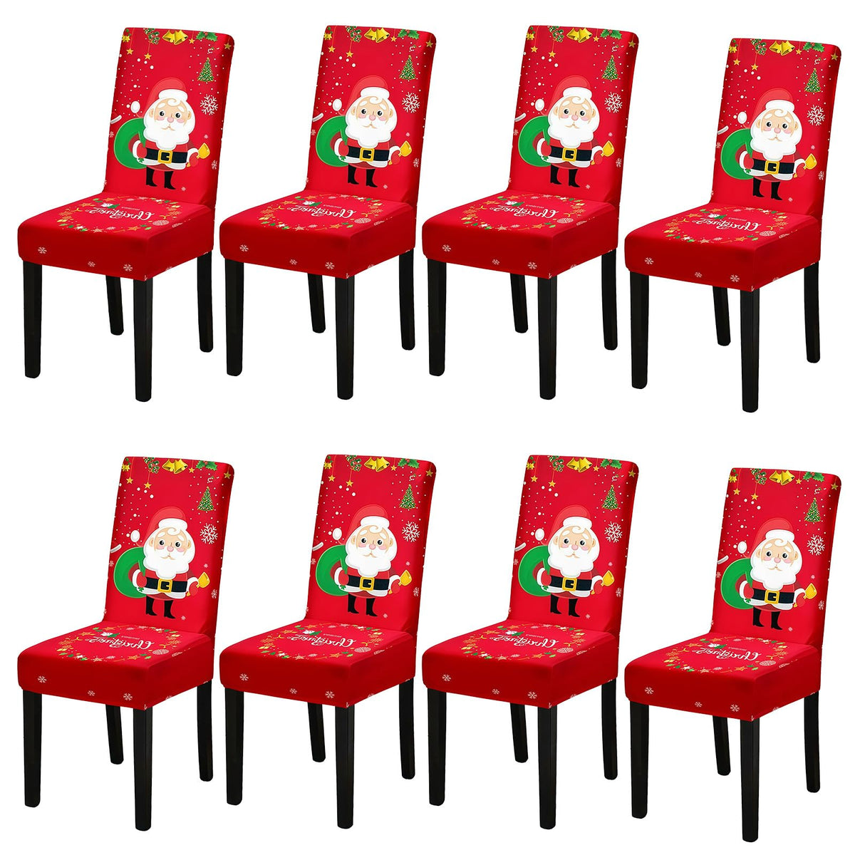 Chair Covers, Stretch Dining Room Chair Covers Set of 6, Removable Washable Dining Chair Slipcovers for Home, Hotel, Banquet
