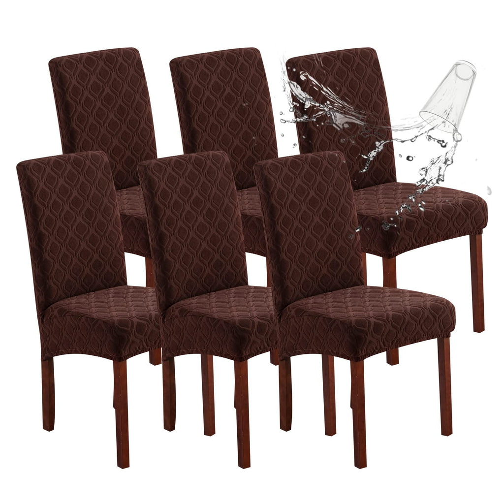 Genina Waterproof Dining Chair Covers Set of 4 Parsons Chair Slipcovers