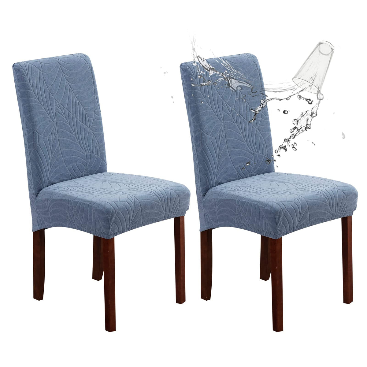 Genina Waterproof Dining Chair Covers Set of 4 Parsons Chair Slipcovers