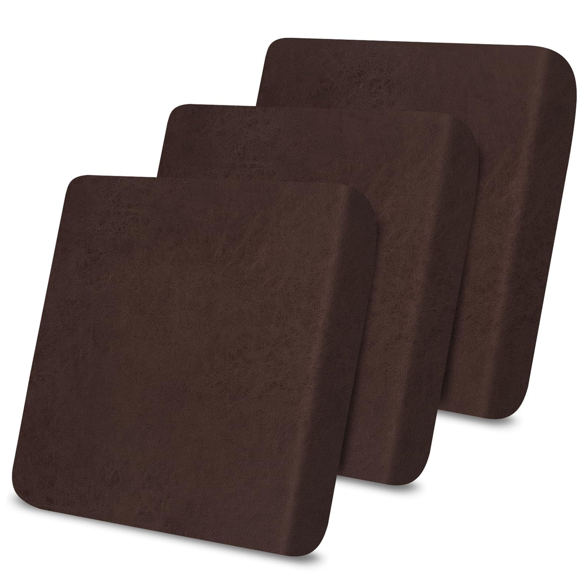 molasofa Leather Look Couch Cushion Covers, Stretch Sofa Cushion Covers for Sectional Armchair Loveseat Protector,Replacement Seat Cushion Slipcovers, Machine Washable (2 Cushion Loveseat, Red)