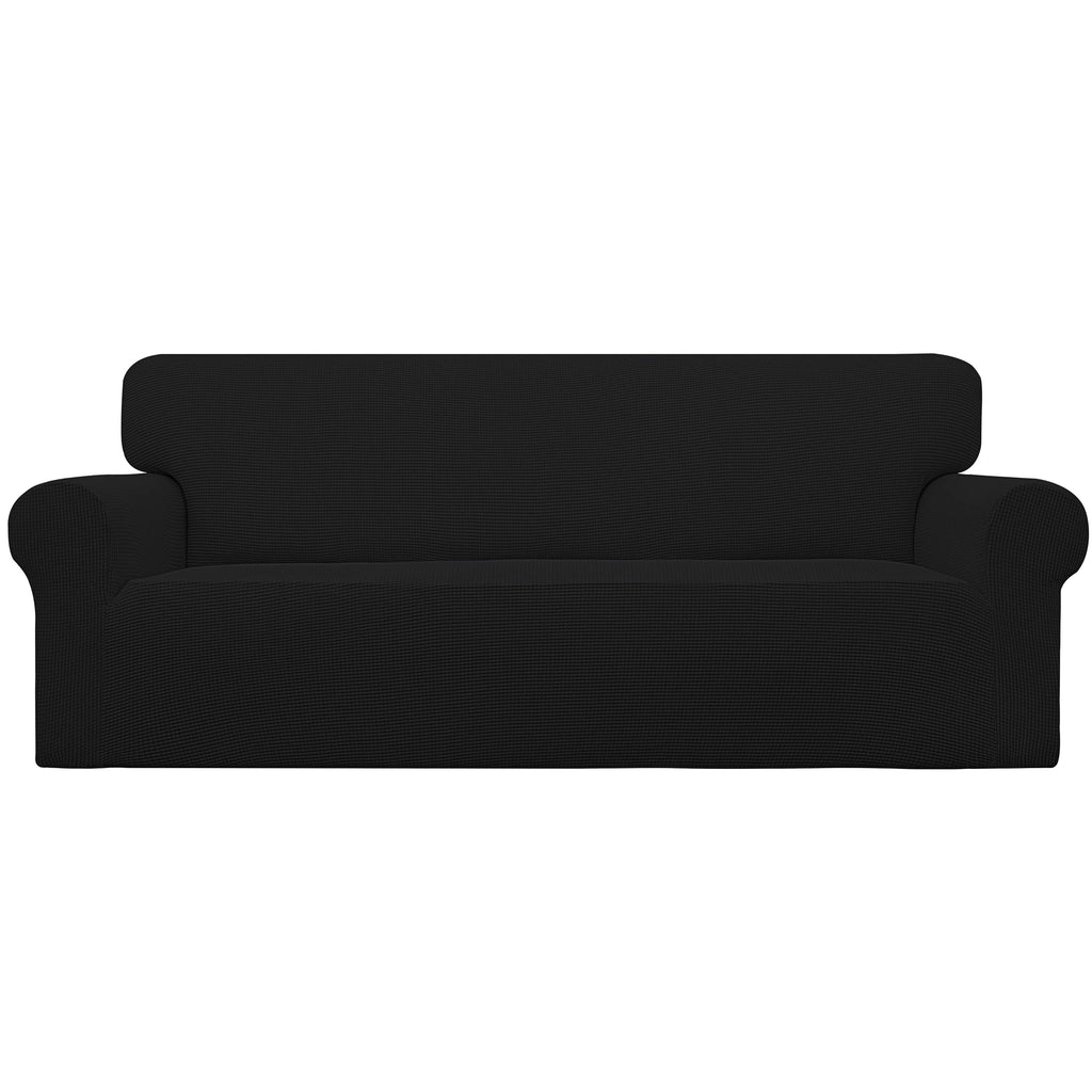 Easy-Going Stretch Loveseat Couch Covers Washable Cream