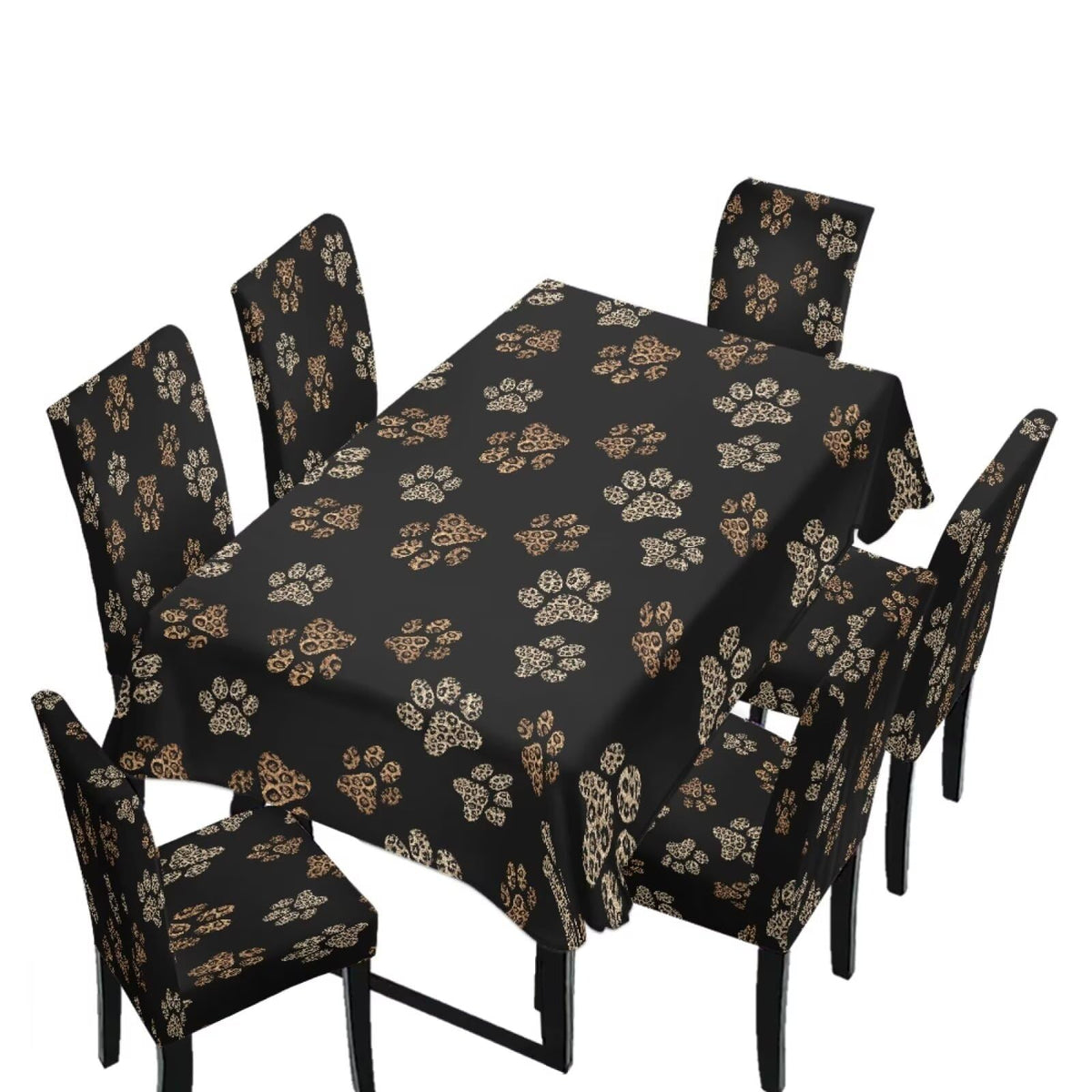 Dining Table Chair Covers 5 Pack, Removable Parsons Chair Slipcovers Dust Proof Tablecloths Scratch Resistant Seat Protector for Dining Room, Sunflower Honeycomb Bee Print Yellow