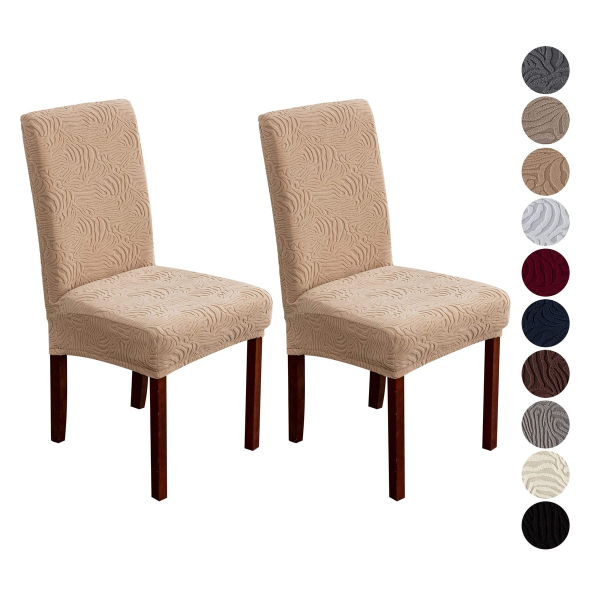 Dining Chair Covers Set of 6, Stretch Parsons Chair Slipcovers