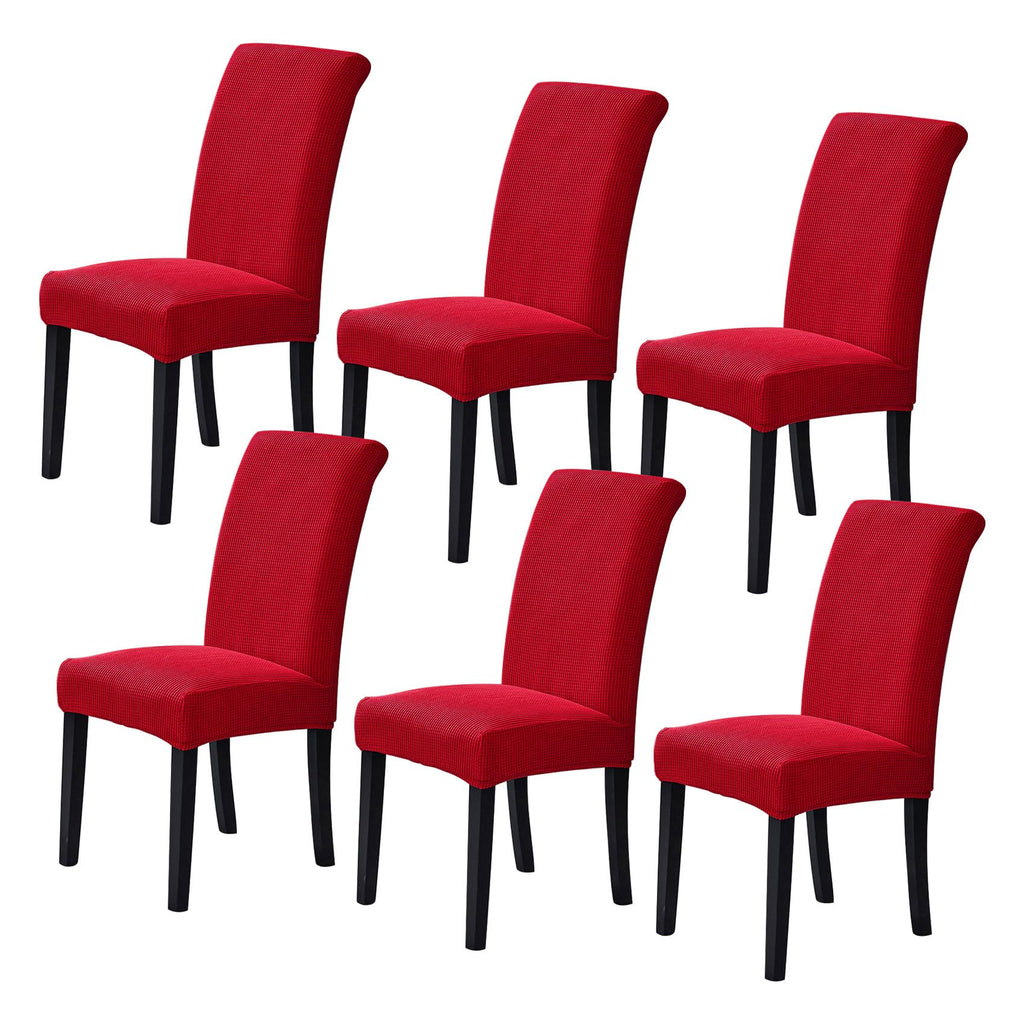Stretch Chair Covers for Dining Room Set of 4, Removable Washable Dining Room Chair Covers, Dining Chair Slipcovers Seat Protector, Great for Home and Banquet Decor (Pureed Pumpkin, 4 Pack)
