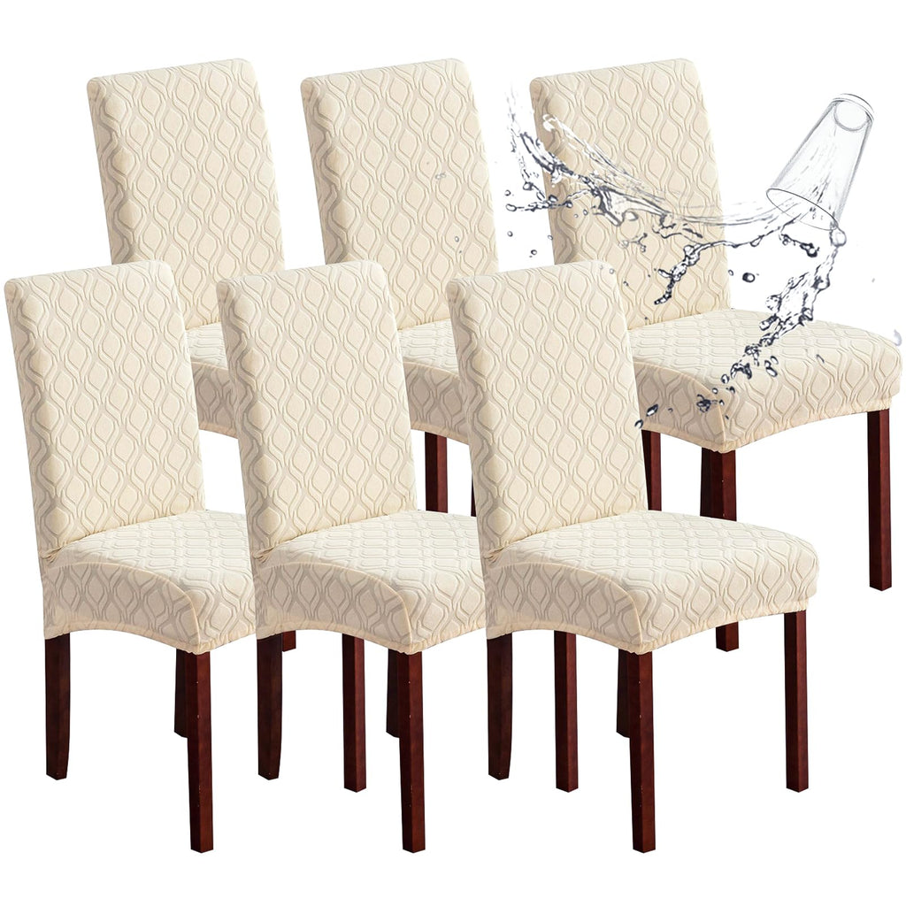 Genina Waterproof Dining Chair Covers Set of 4 Parsons Chair Slipcovers