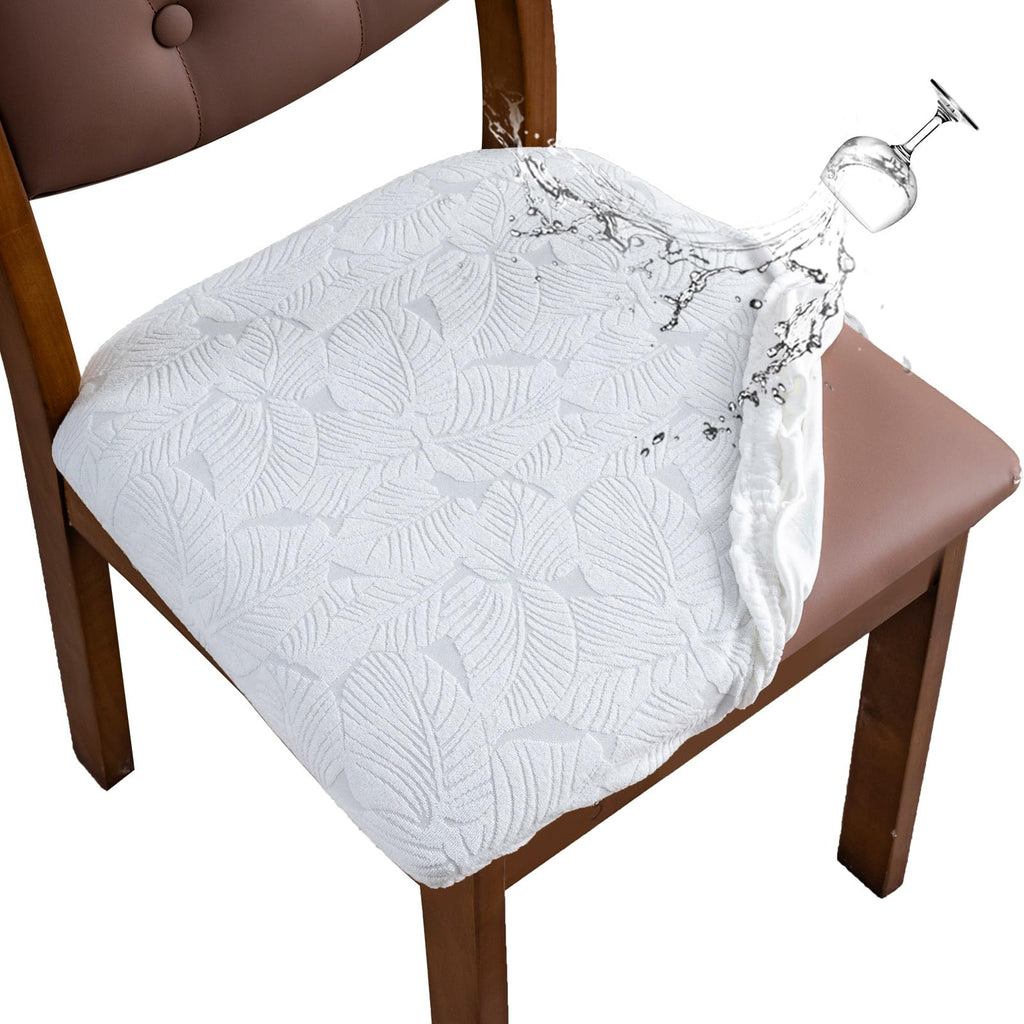 Waterproof Dining Room Chair Covers Set of 6,Taupe,Large