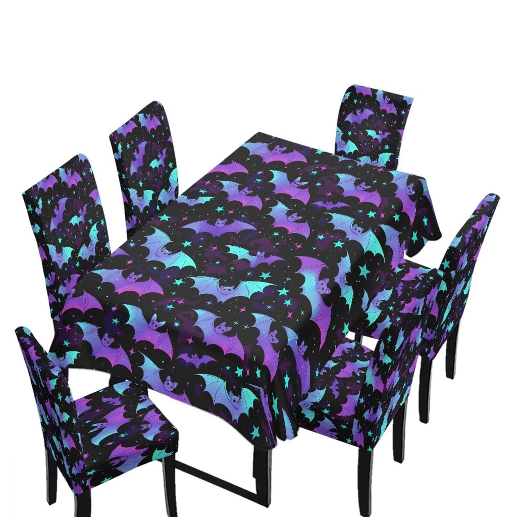 Dining Chair Covers and Dining Table Cloth Christmas Decor