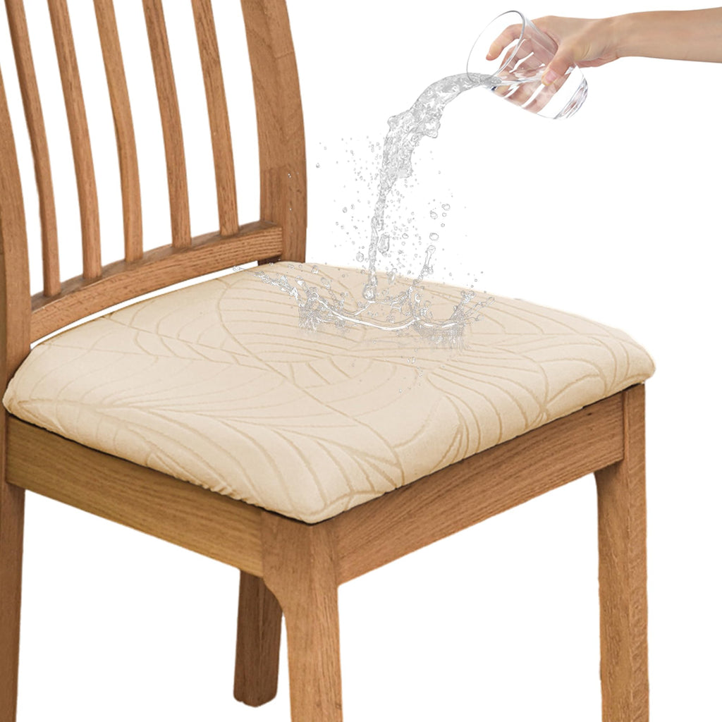 CRFATOP Waterproof Dining Chair Seat Cover Set of 6 Cushion Cover,L,Green