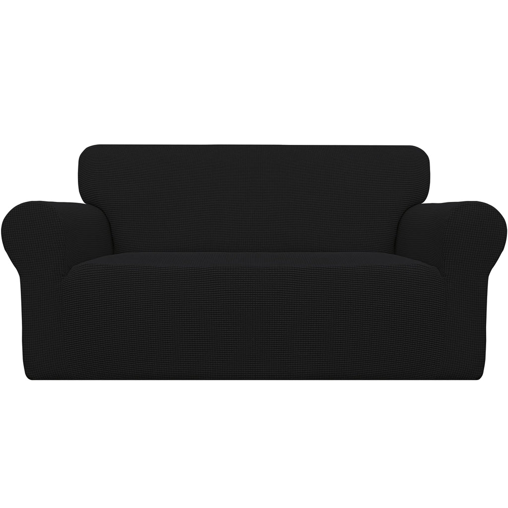 Easy-Going Stretch Loveseat Couch Covers Washable Cream