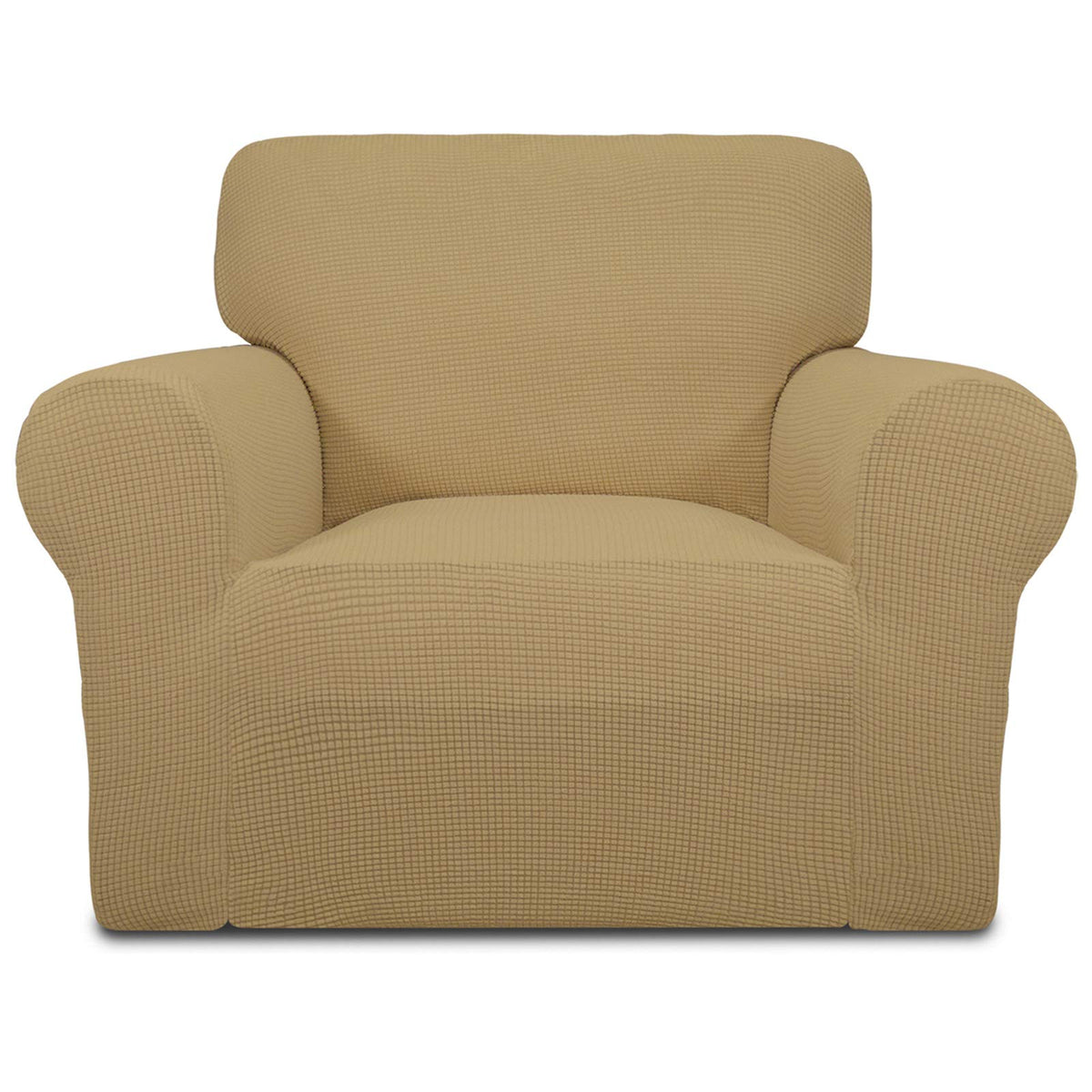 Easy-Going Stretch Loveseat Couch Covers Washable Cream