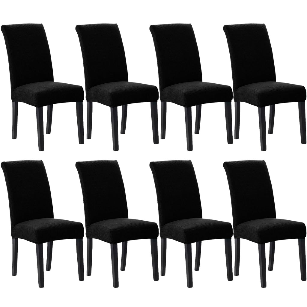 Stretch Chair Covers for Dining Room Set of 4, Removable Washable Dining Room Chair Covers, Dining Chair Slipcovers Seat Protector, Great for Home and Banquet Decor (Pureed Pumpkin, 4 Pack)