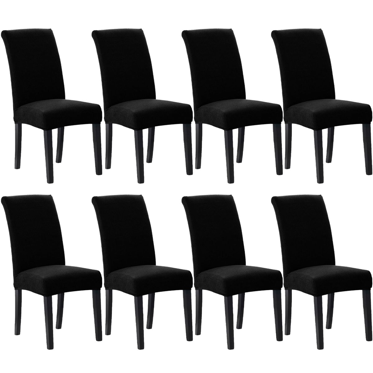 Stretch Chair Covers for Dining Room Set of 4, Removable Washable Dining Room Chair Covers, Dining Chair Slipcovers Seat Protector, Great for Home and Banquet Decor (Pureed Pumpkin, 4 Pack)