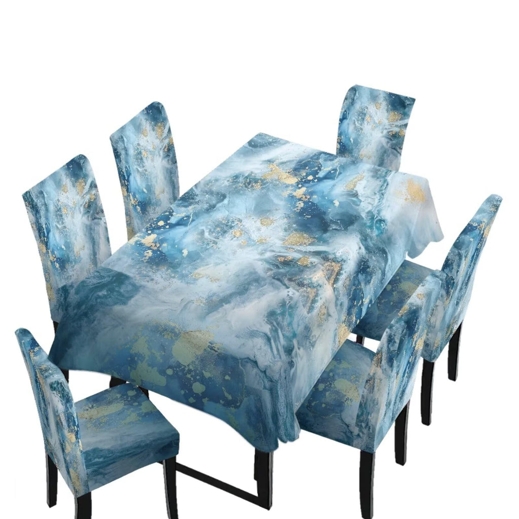 Dining Table Chair Covers 5 Pack, Removable Parsons Chair Slipcovers Dust Proof Tablecloths Scratch Resistant Seat Protector for Dining Room, Sunflower Honeycomb Bee Print Yellow