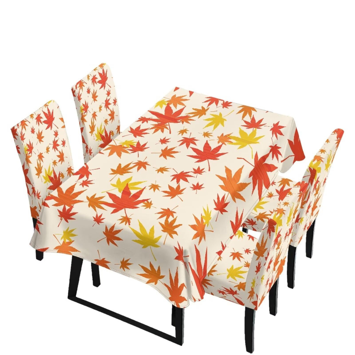 Dining Chair Covers and Dining Table Cloth Christmas Decor
