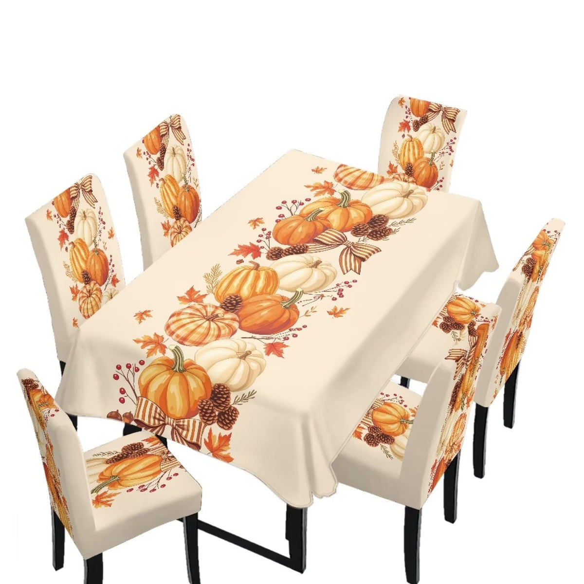 Maple Leaf Dining Table & Chair Cover Rectangle Dining Table Decor