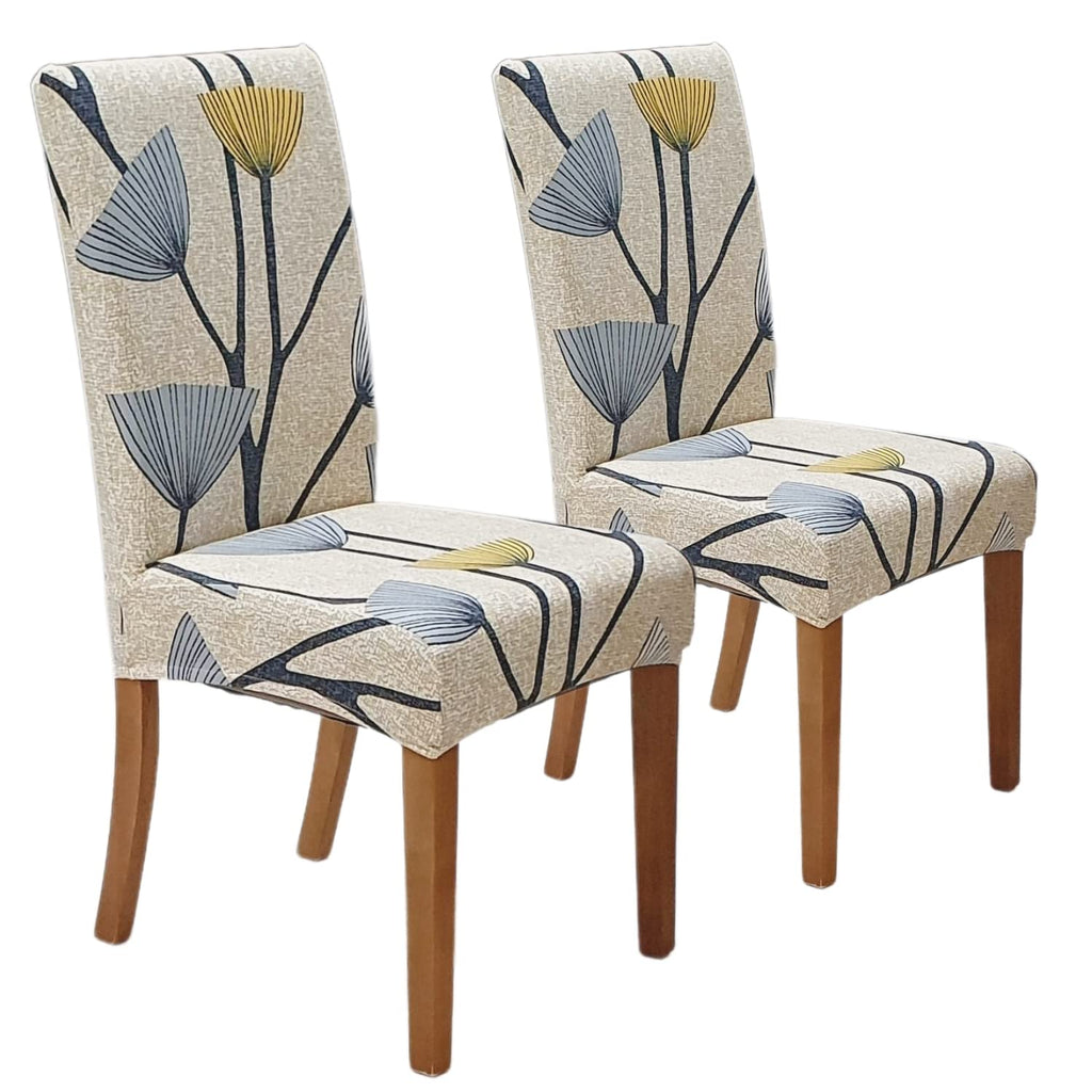 SPRINGRICO Chair Covers for Dining Room Set of 4, Stretch Dining Chair Cover, Washable Spandex Kitchen Parsons Chair Slipcovers, Removable Seat Protector for Home or Party (4 Pack, Lotus Gray)