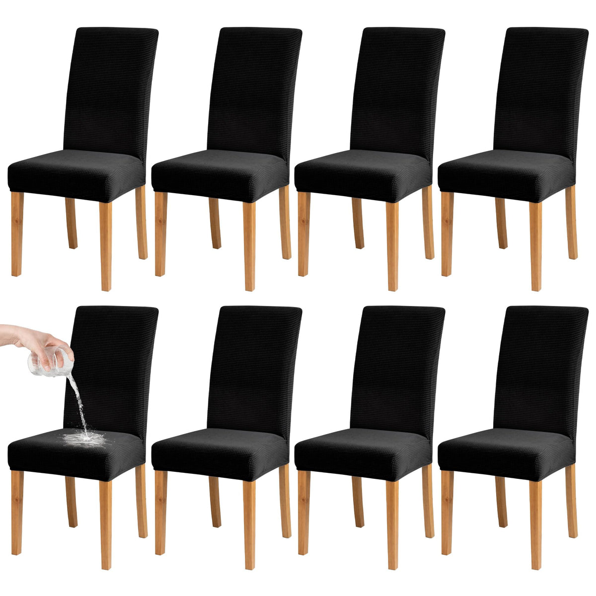 Dining Chair Covers, Stretch Seat Covers, Washable Furniture Protector