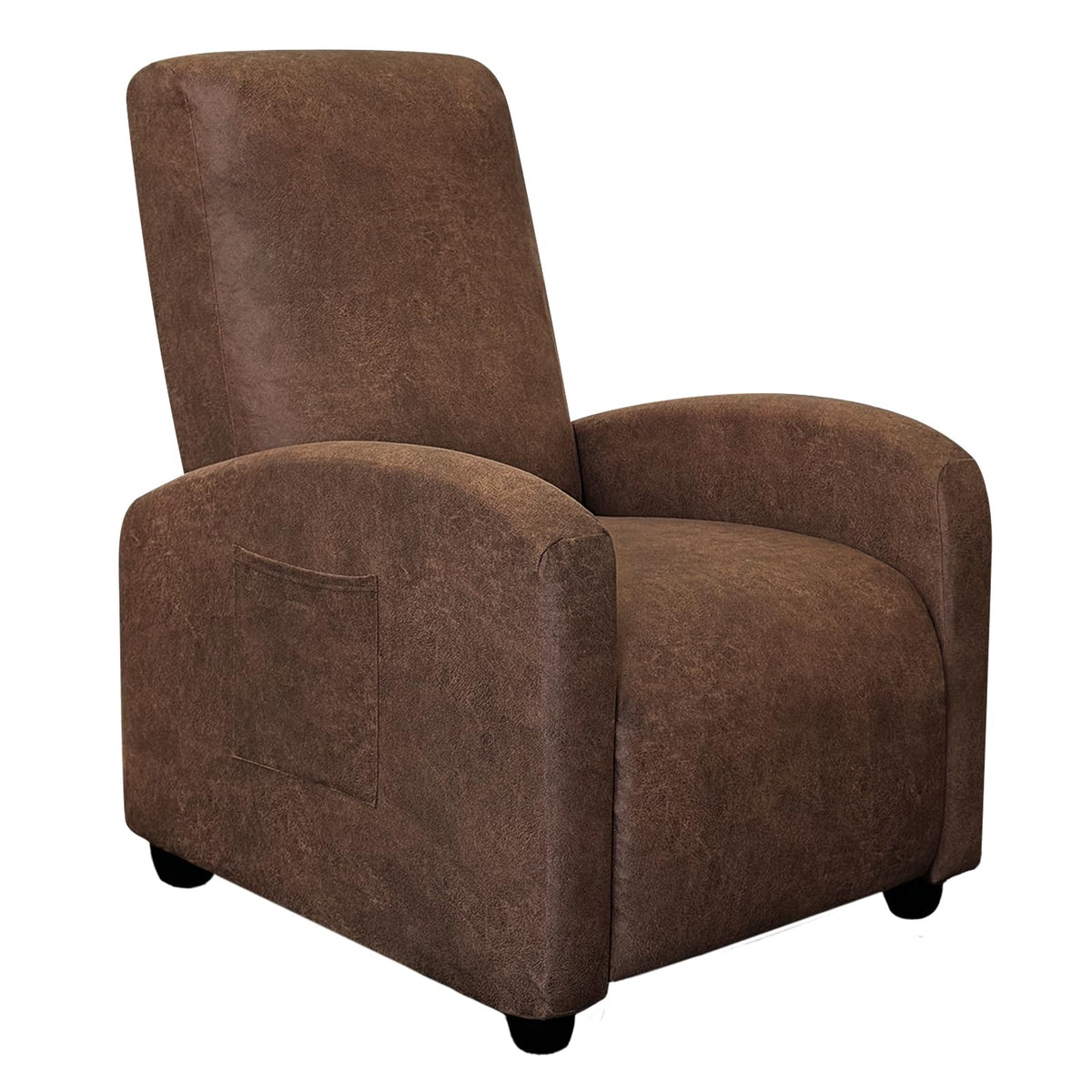 molasofa Leather Like Additional Recliner Console Cover for Reclining Loveseat Covers Stretch Jacquard Middle Consolefor Recliner Couch(Dark Brown)