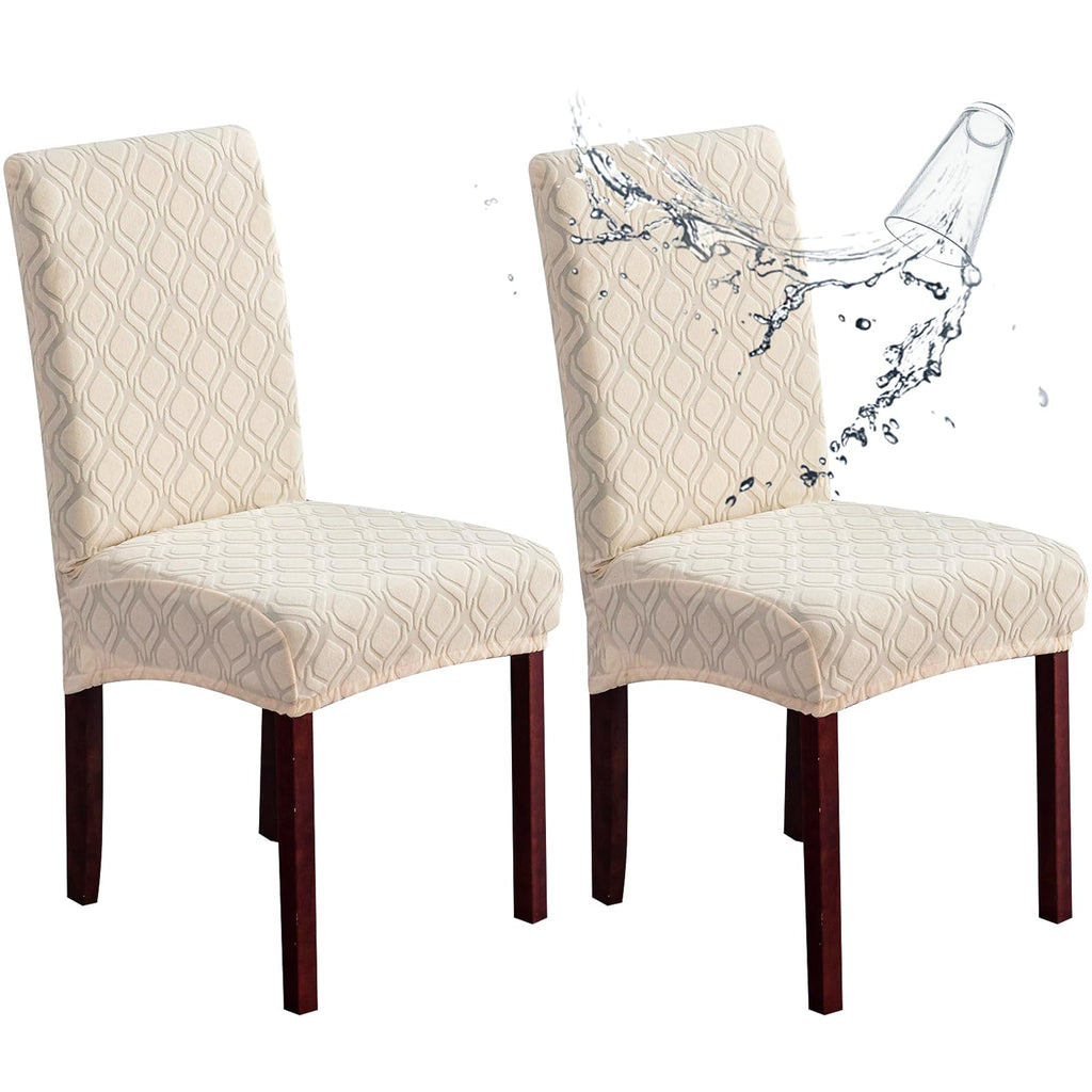 Genina Waterproof Dining Chair Covers Set of 4 Parsons Chair Slipcovers