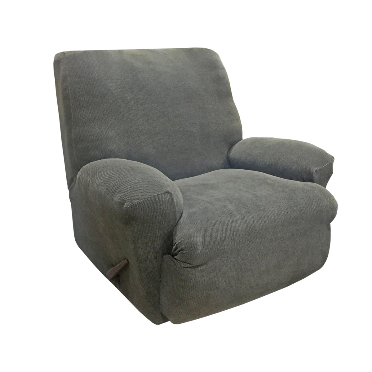 Sure Fit Stretch Oxford 2 Piece Slipcover - Gray - Loveseat