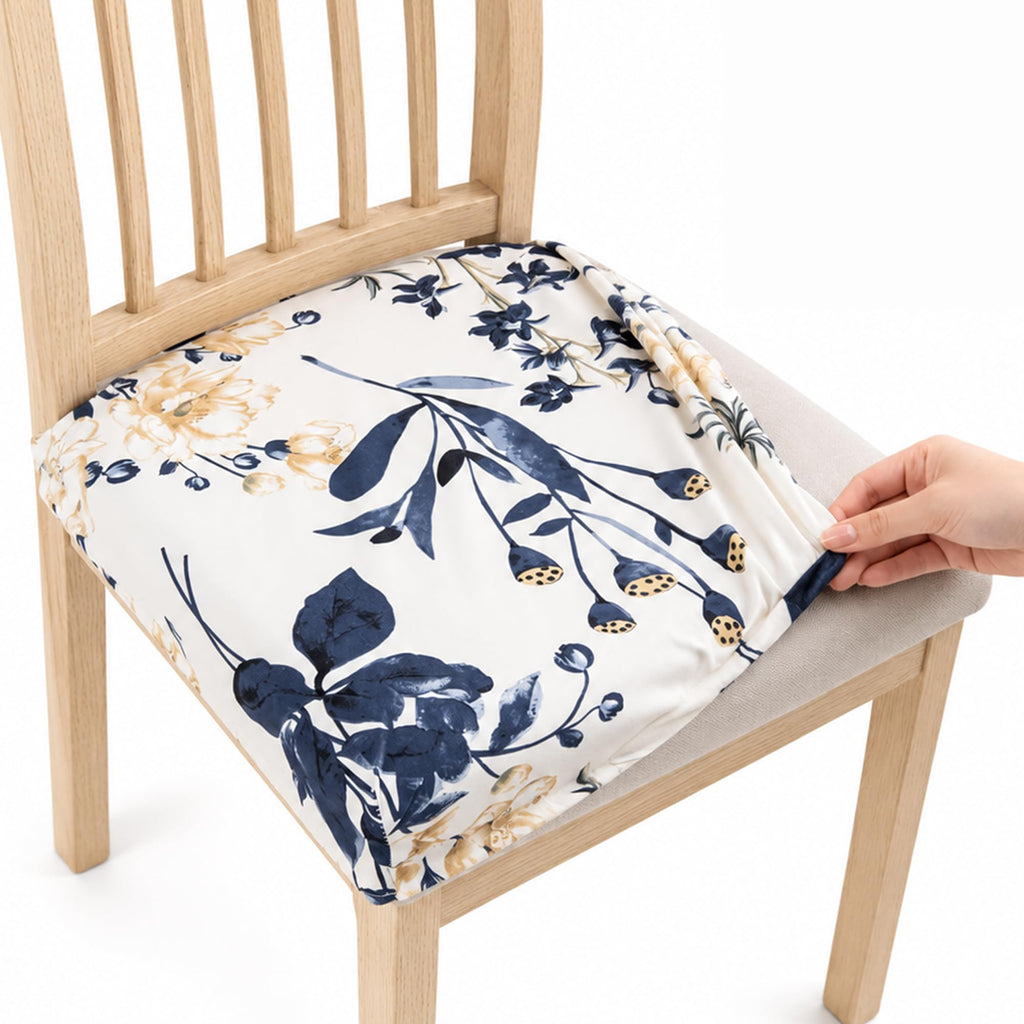 NILUOH Waterproof Seat Covers for Dining Room Chairs, 4 Pack Coffee