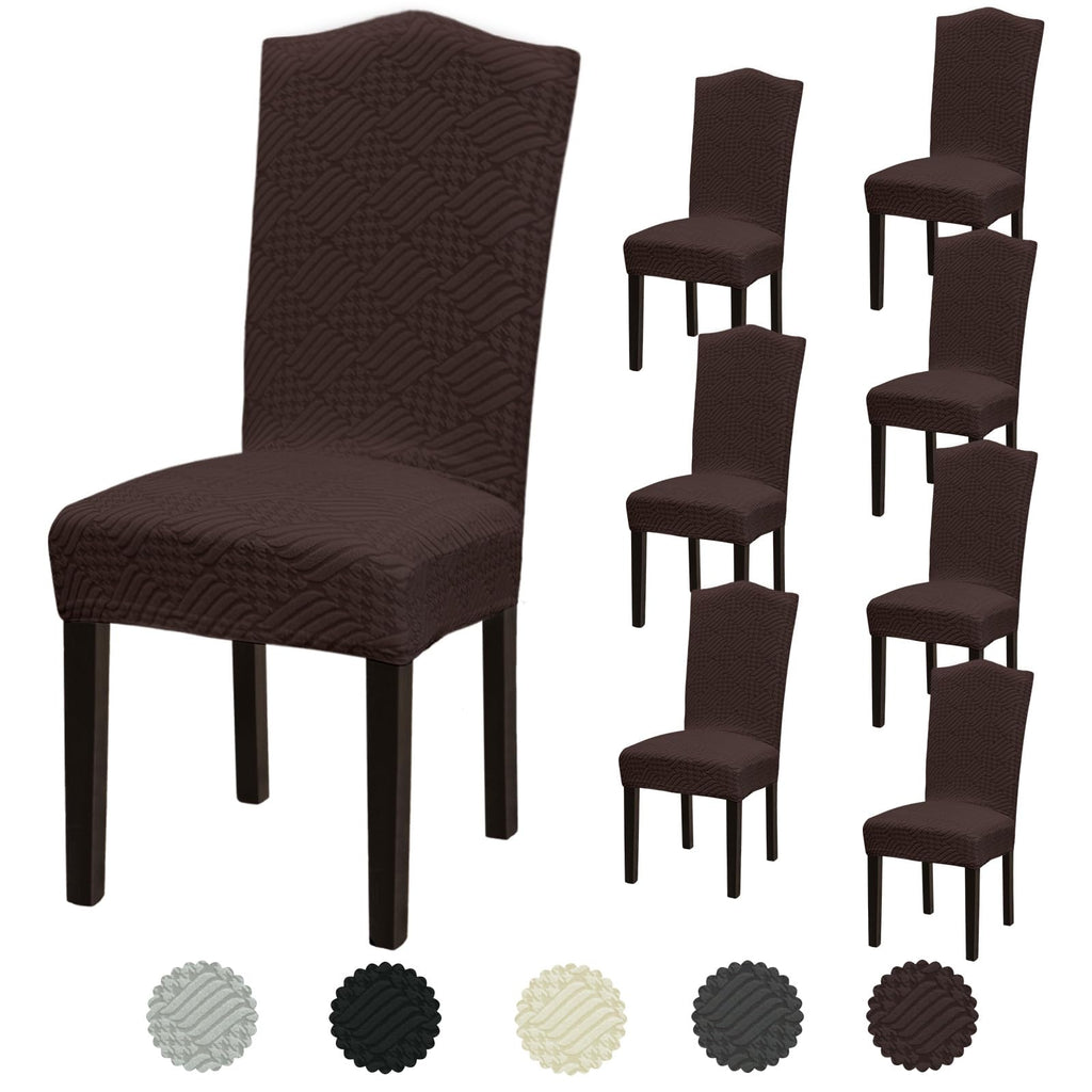 Stretch Dining Room Chair Covers Set of 6, Removable Washable Chair Covers for Dining Chairs,Dining Room, Hotel, Ceremony