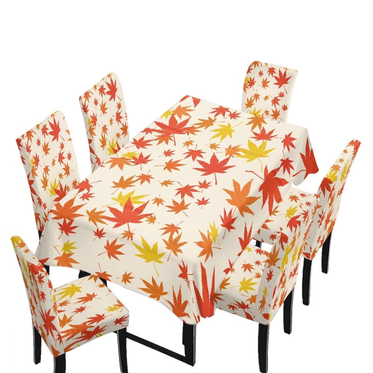 Dining Chair Covers and Dining Table Cloth Christmas Decor