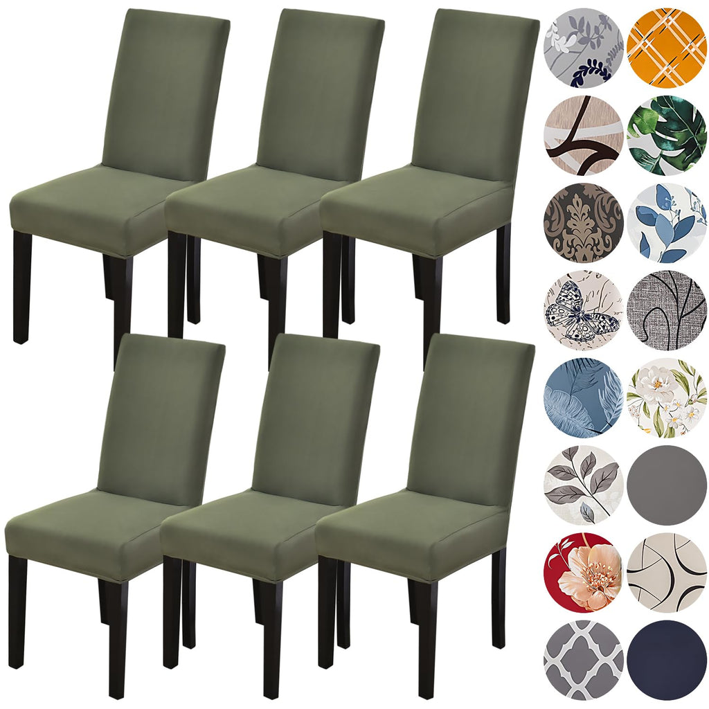 HZDHCLH Dining Chair Covers Set of 4 Stretch Chair Slipcovers Washable