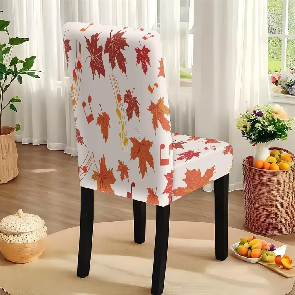 Maple Leaf Dining Table & Chair Cover Rectangle Dining Table Decor