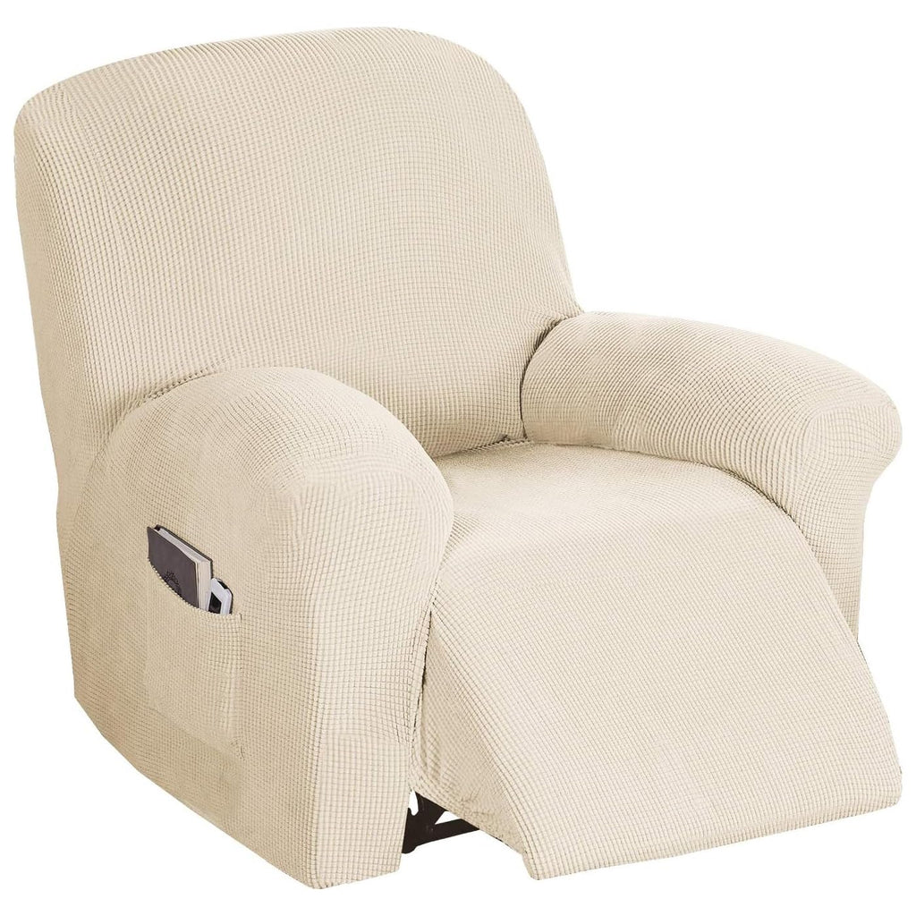Flamingo P High Stretch One Piece Furniture Protector Sofa Cover for Durable Spandex Stretch Fabric Super Soft Slipcover, 2 Seater, Wine, Loveseat