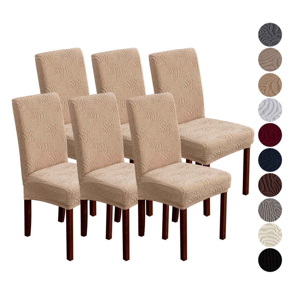 Dining Chair Covers Set of 6, Stretch Parsons Chair Slipcovers