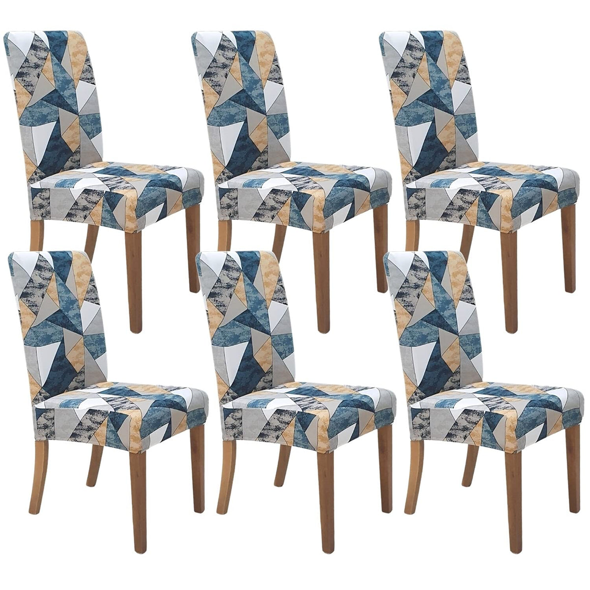 SPRINGRICO Chair Covers for Dining Room Set of 4, Stretch Dining Chair Cover, Washable Spandex Kitchen Parsons Chair Slipcovers, Removable Seat Protector for Home or Party (4 Pack, Lotus Gray)