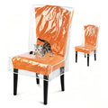Dining Chair Covers, Waterproof Chair Covers - 4 Pack Clear Plastic Seat Chair Protector for Kitchen Keep Your Chair Away from Water Dust Stain and Pet Claws W/21 x D/18 Fits 16-23" (4)