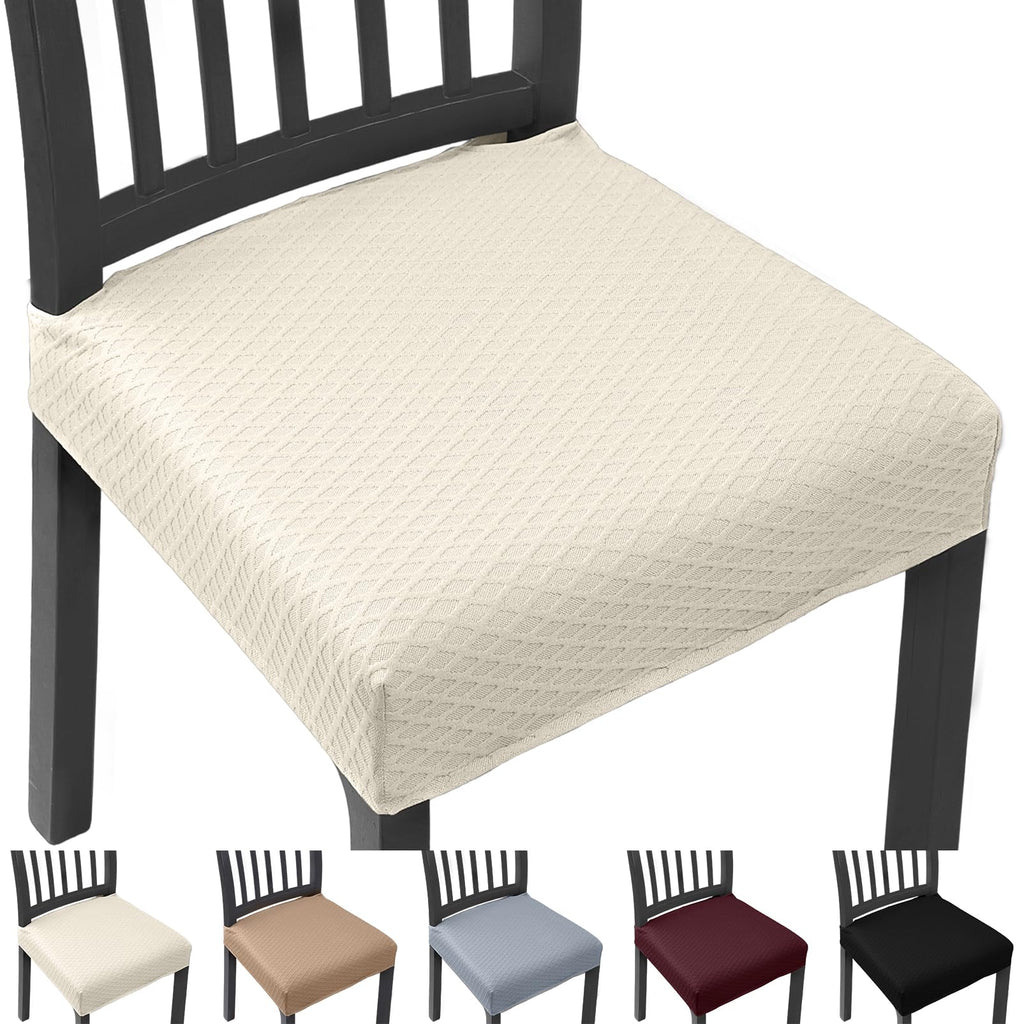 Stretch Chair Seat Covers Set of 4 for Dining Living Room Kitchen Chairs Universal Washable Slipcover Protector Forros Fundas Cobertores para Sillas De Comedor Party Home Decor Gift