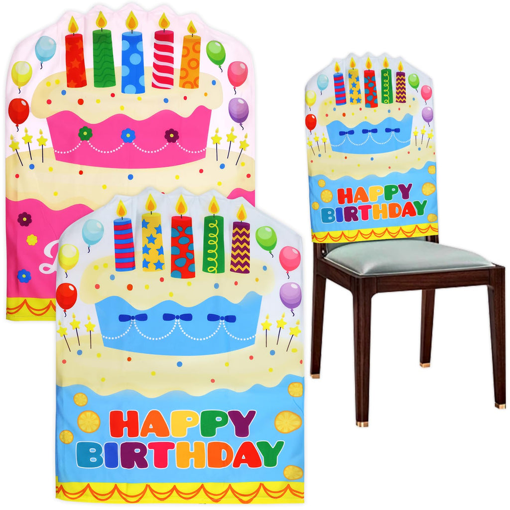 Fancy Land Birthday Chair Cover for Classroom for Kids Party Decorations