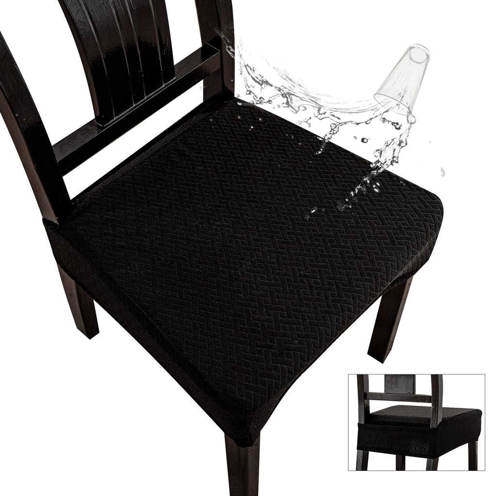 Genina Waterproof Seat Covers for Dining Room Chairs, Rear Covered