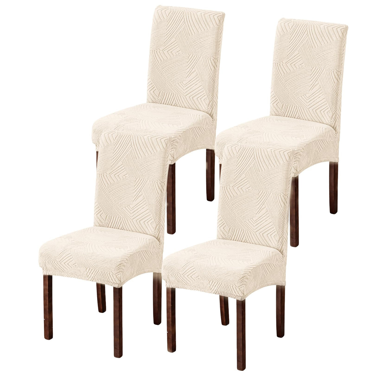 Dining Chair Covers Set of 6, Stretch Parsons Chair Slipcovers