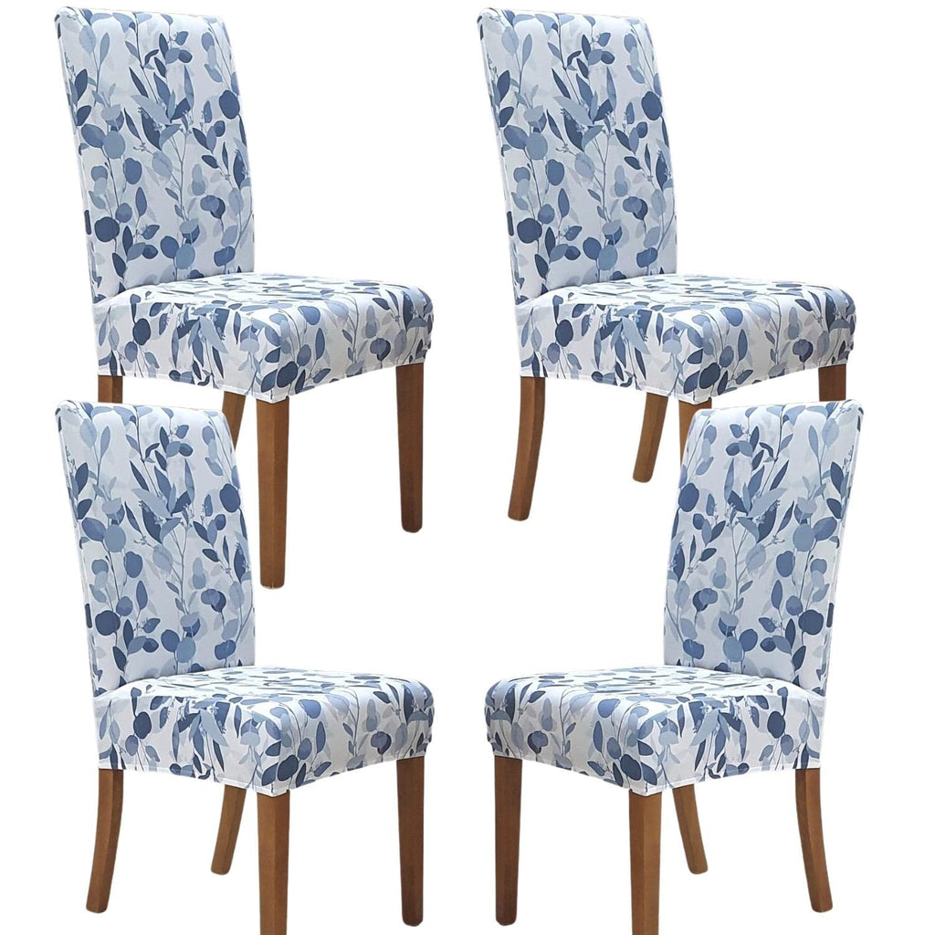 SPRINGRICO Chair Covers for Dining Room Set of 4, Stretch Dining Chair Cover, Washable Spandex Kitchen Parsons Chair Slipcovers, Removable Seat Protector for Home or Party (4 Pack, Lotus Gray)