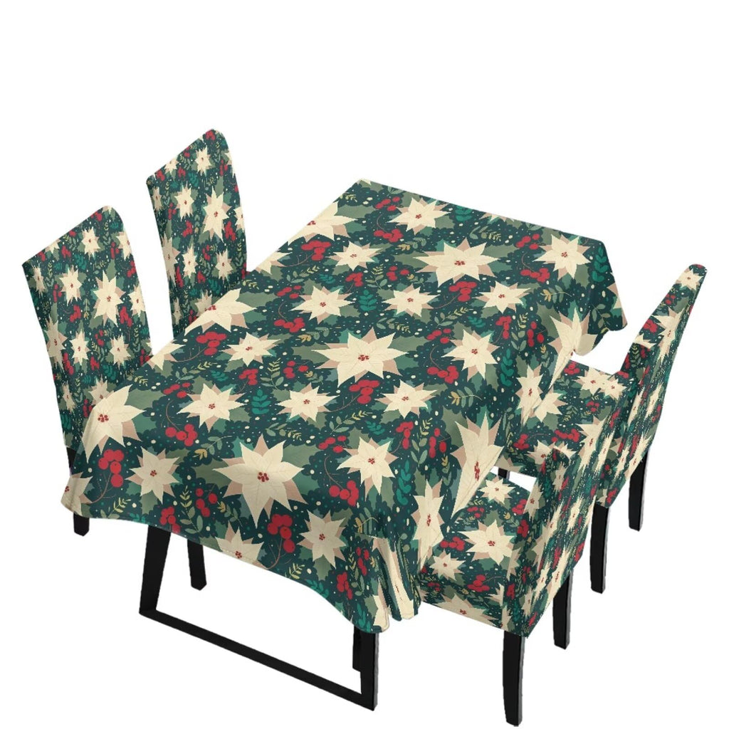 Dining Table Chair Covers 5 Pack, Removable Parsons Chair Slipcovers Dust Proof Tablecloths Scratch Resistant Seat Protector for Dining Room, Sunflower Honeycomb Bee Print Yellow